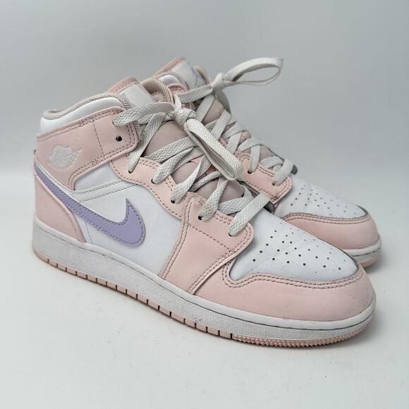 Nike Other - NIKE AIR JORDAN 1 MID YOUTH SIZE 5.5 M PINK WASH SNEAKERS FD8780-601